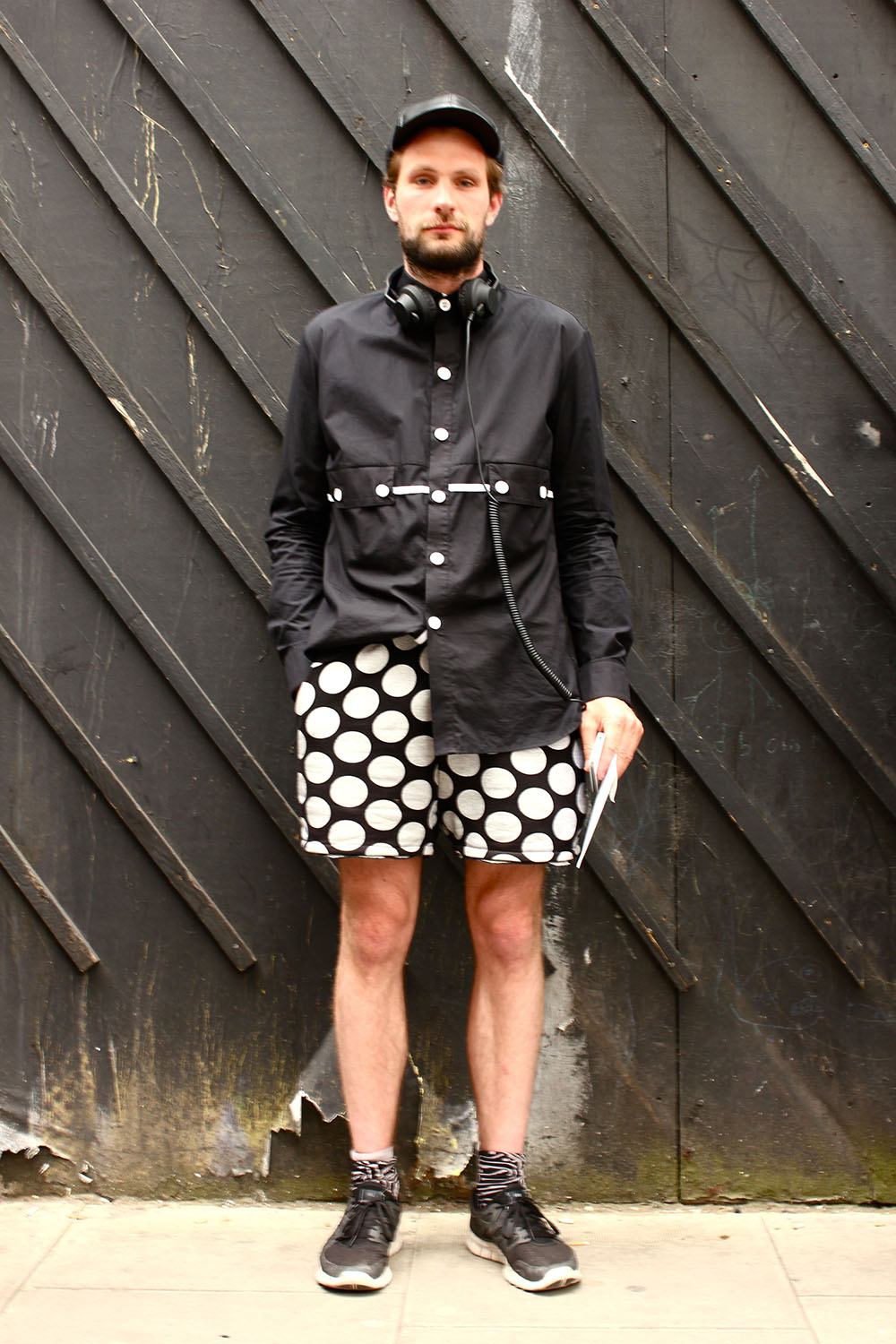 London Collections MEN Street Style William Richard Green in own Design 