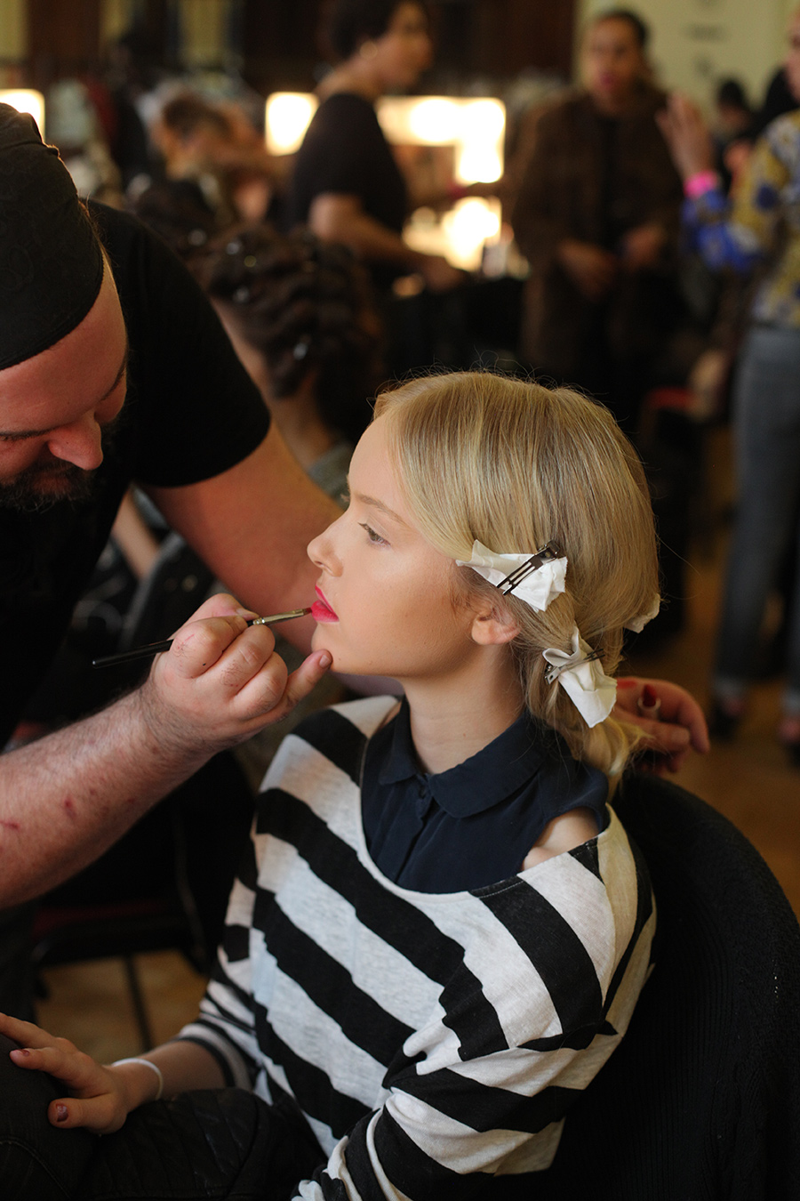 PHOENIX Magazine Backstage at Bernard Chandran LFW Spring Summer 2014_02