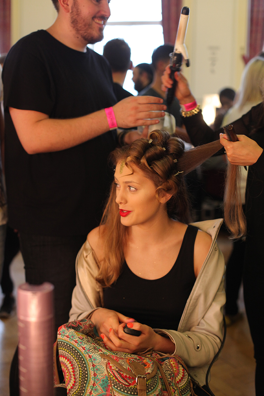 PHOENIX Magazine Backstage at Bernard Chandran LFW Spring Summer 2014_05