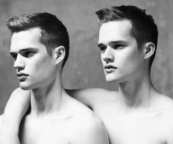 Male Model Monday: Jake & James Rigby with NEVS