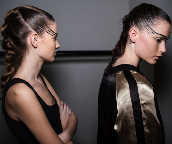 Backstage at London Fashion Week AW13 | Bernard Chandran