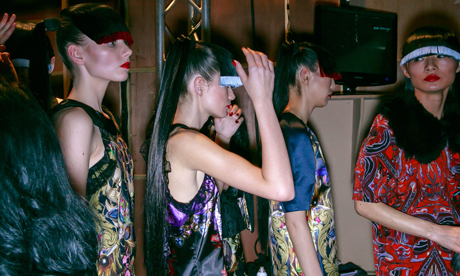 LFW AW13 Backstage | Belle Sauvage
