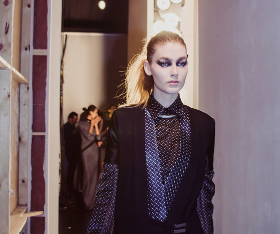 Backstage at London Fashion Week AW13 | Aminaka Wilmont