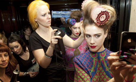 LFW AW13 Backstage | Ekaterina Kukhareva