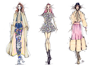 LFW AW16 | Day 1 | Illustrating The Catwalk