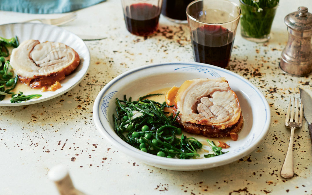 Savour The New Season With Steffi Knowles-Dellner’s Sweet Potato Gratin, Crackling Pork Belly And Cardomom Panna Cotta