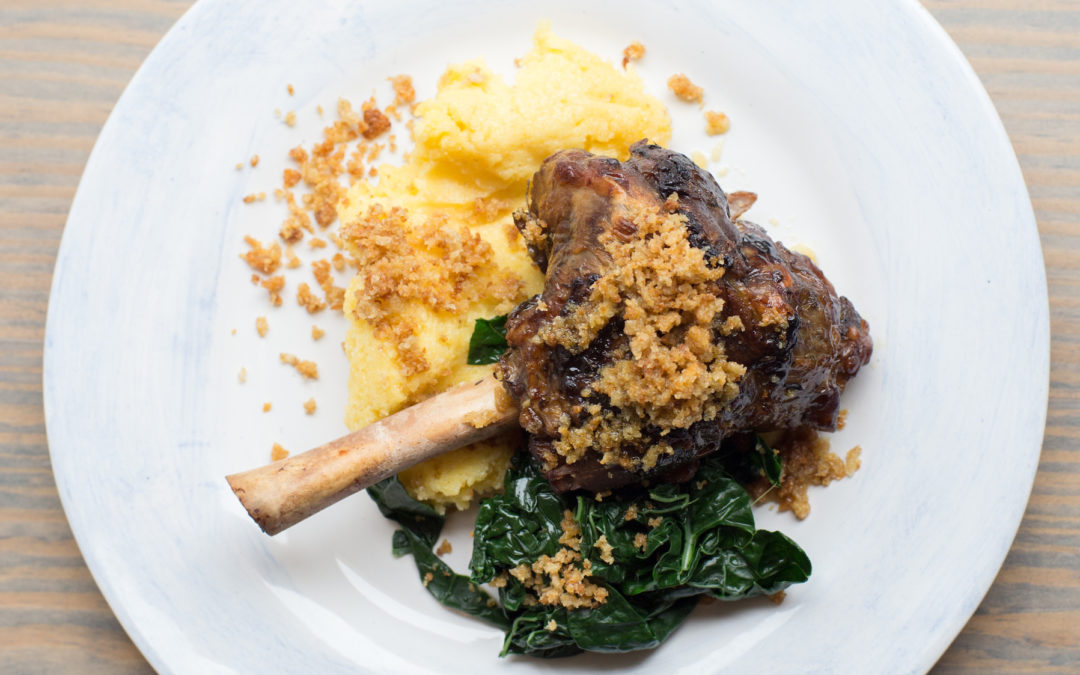 Ward Off The Chill with Italian Restaurant Marcella’s Braised Lamb Shanks and Soft Polenta